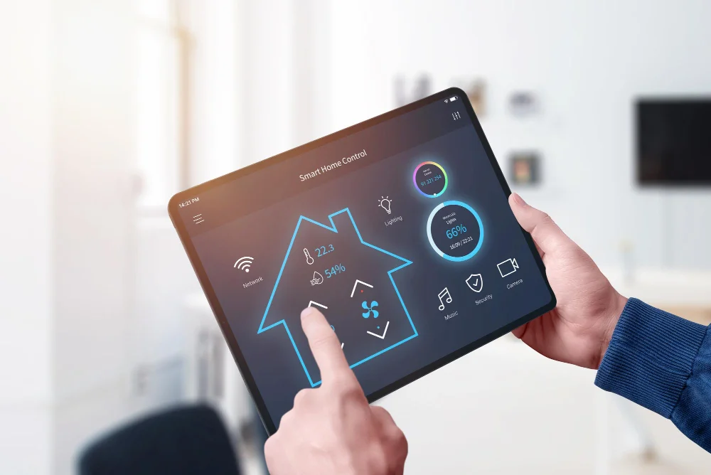 Obsługa panelu smart home do sterowania inteligentnym domem
