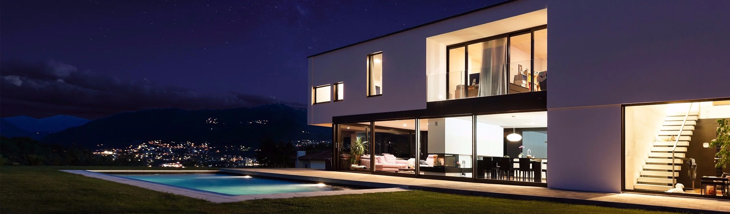 Nowoczesny dom smart home – baner inteligentnej automatyki domowej
