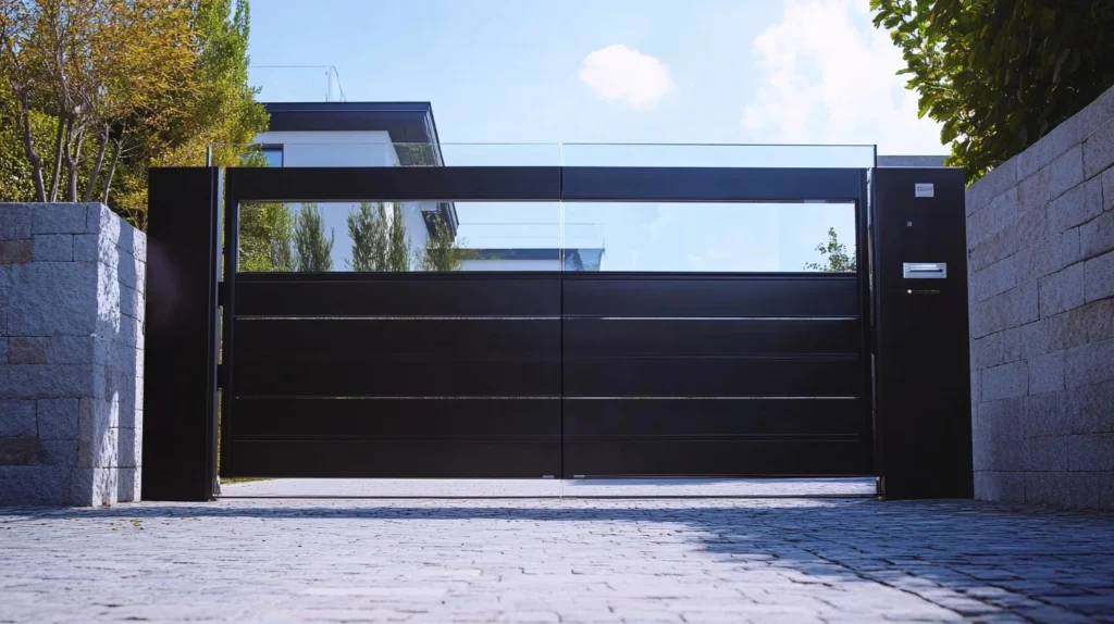 Automatyczna brama w inteligentnym domu sterowana systemem smart home